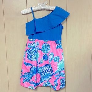 Girls Lilly Pulitzer One-Shouldered Dress